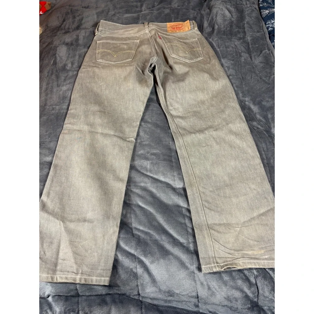 Levi's 501 XX Original Fit Straight Leg Jeans Mens Size‎ 33x30 Gray Denim